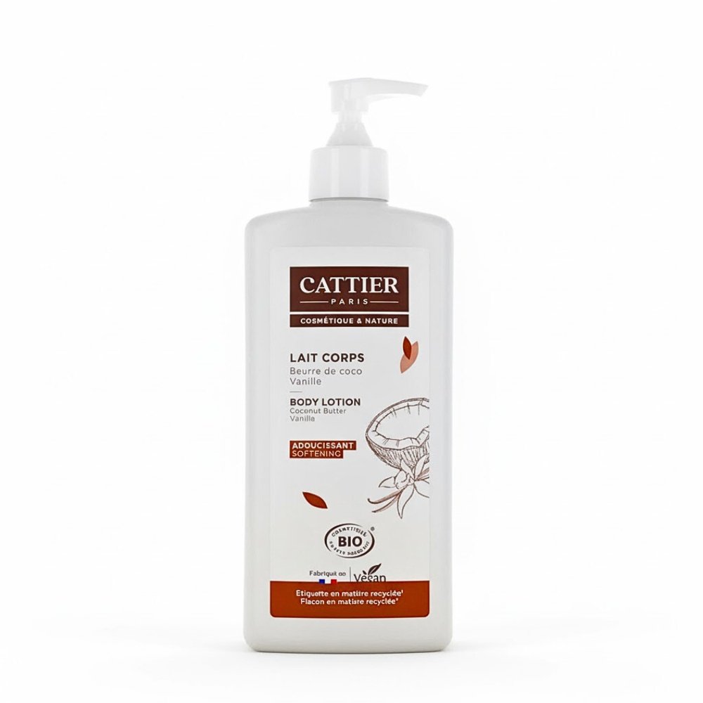 CATTIER – Lait Corps Beurre de Coco Parfum Vanille – 500ml
