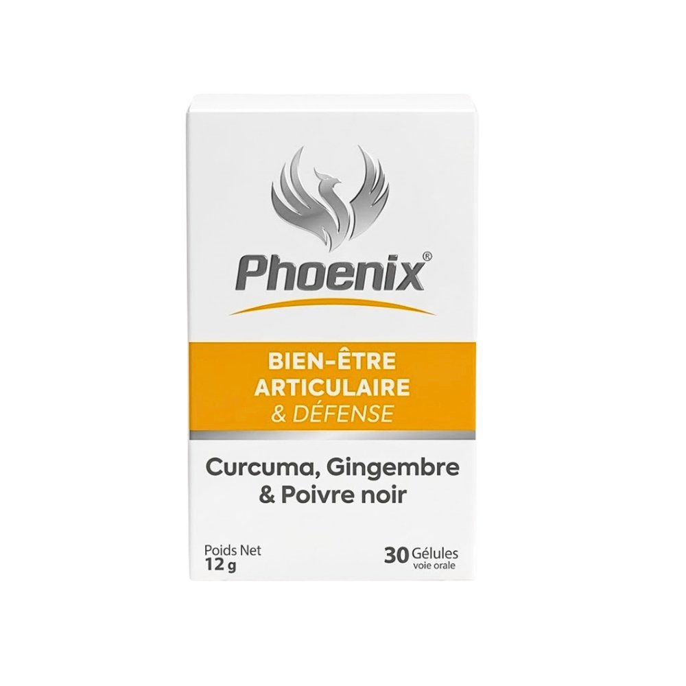 PHOENIX – Curcuma Gingembre Poivre Noir – 30gelules