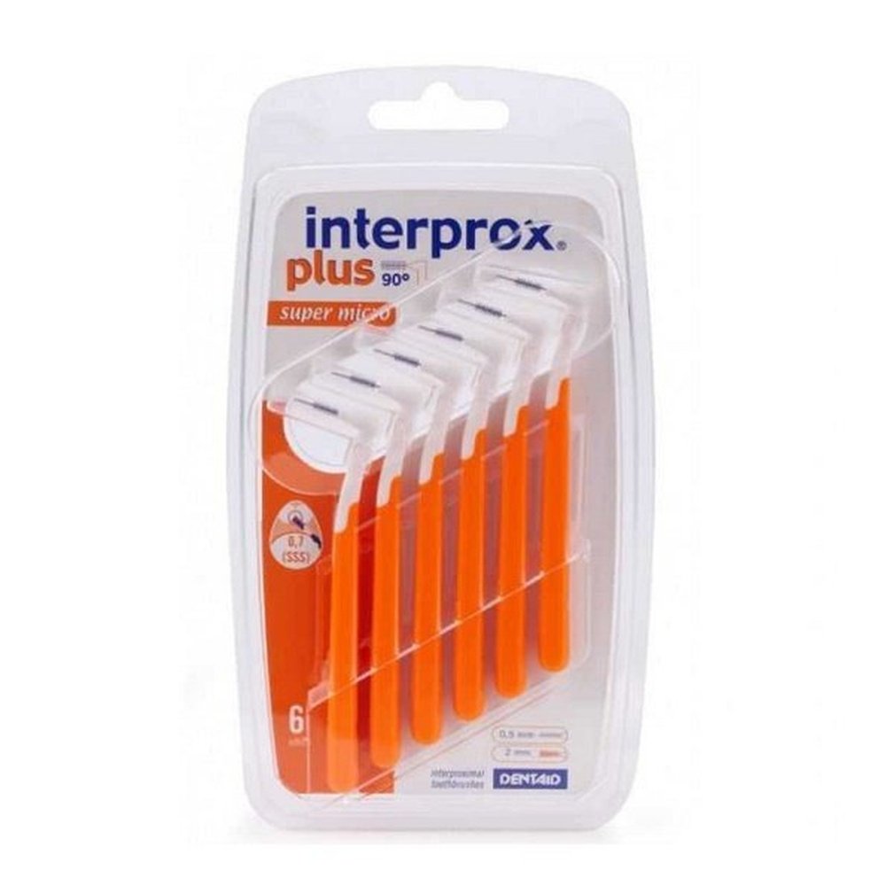 INTERPROX – Plus Orange Super Micro Brossettes Interdentaires 6 Pieces