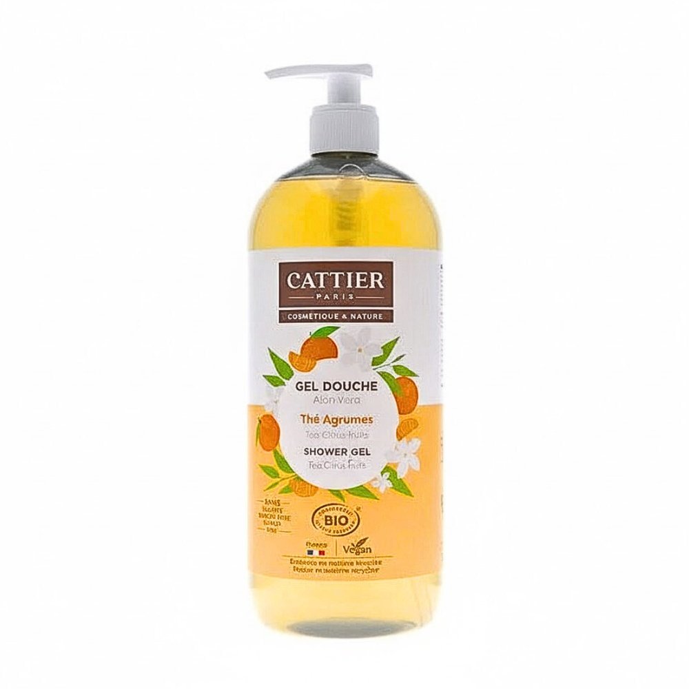 CATTIER – Gel Douche Aloe Vera Parfum Clelentine-Fleur D?oranger – 1L