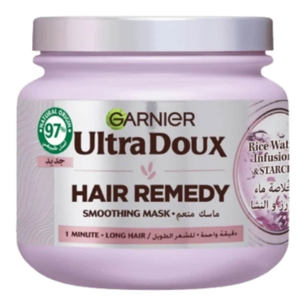 GARNIER ULTRA DOUX MASQUE LISSANT A L'EAU DE RIZ ET A L'AMIDON 340ML