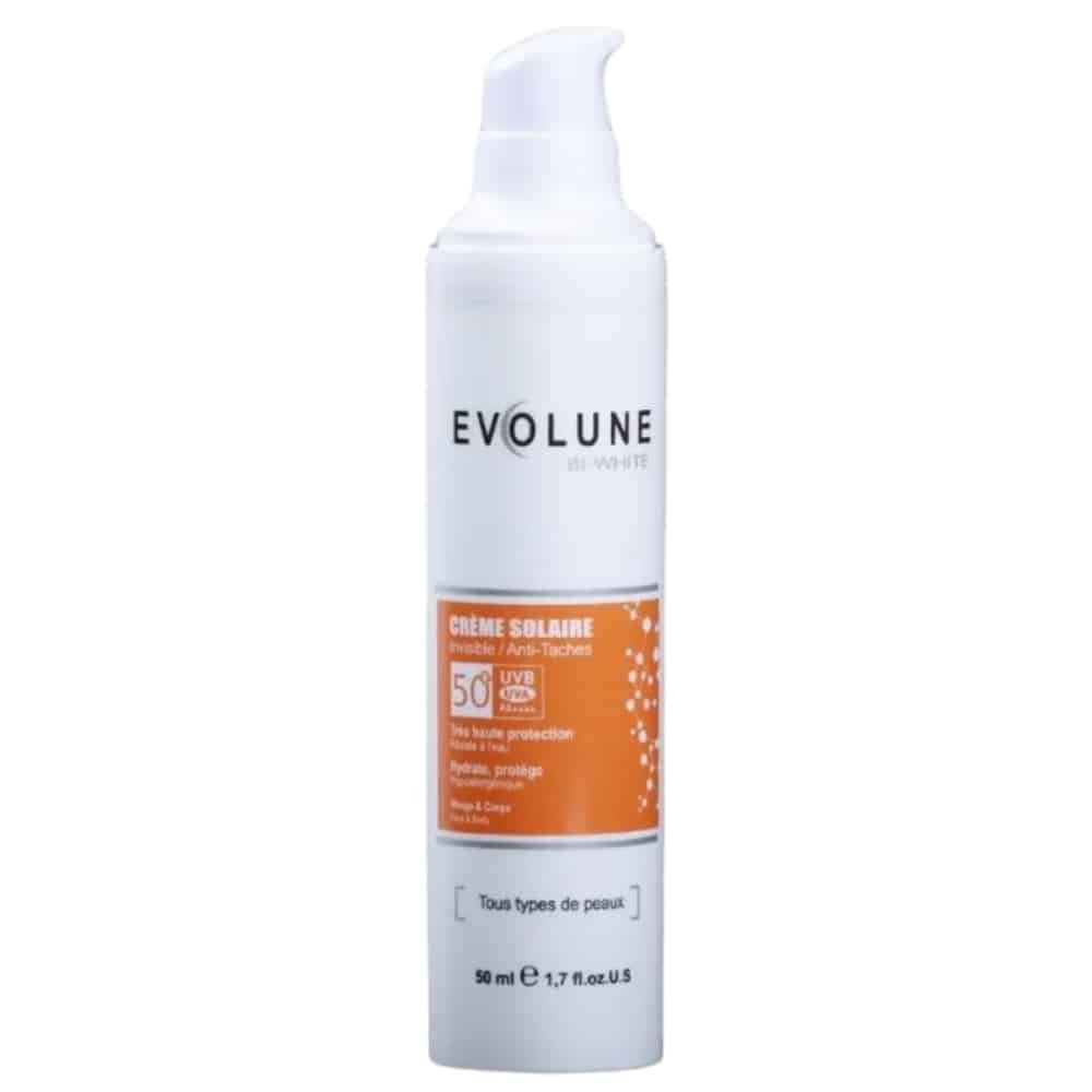 EVOLUNES – Bi-White Creme Solaire Invisible Anti-Taches SPF50+ – 50ml