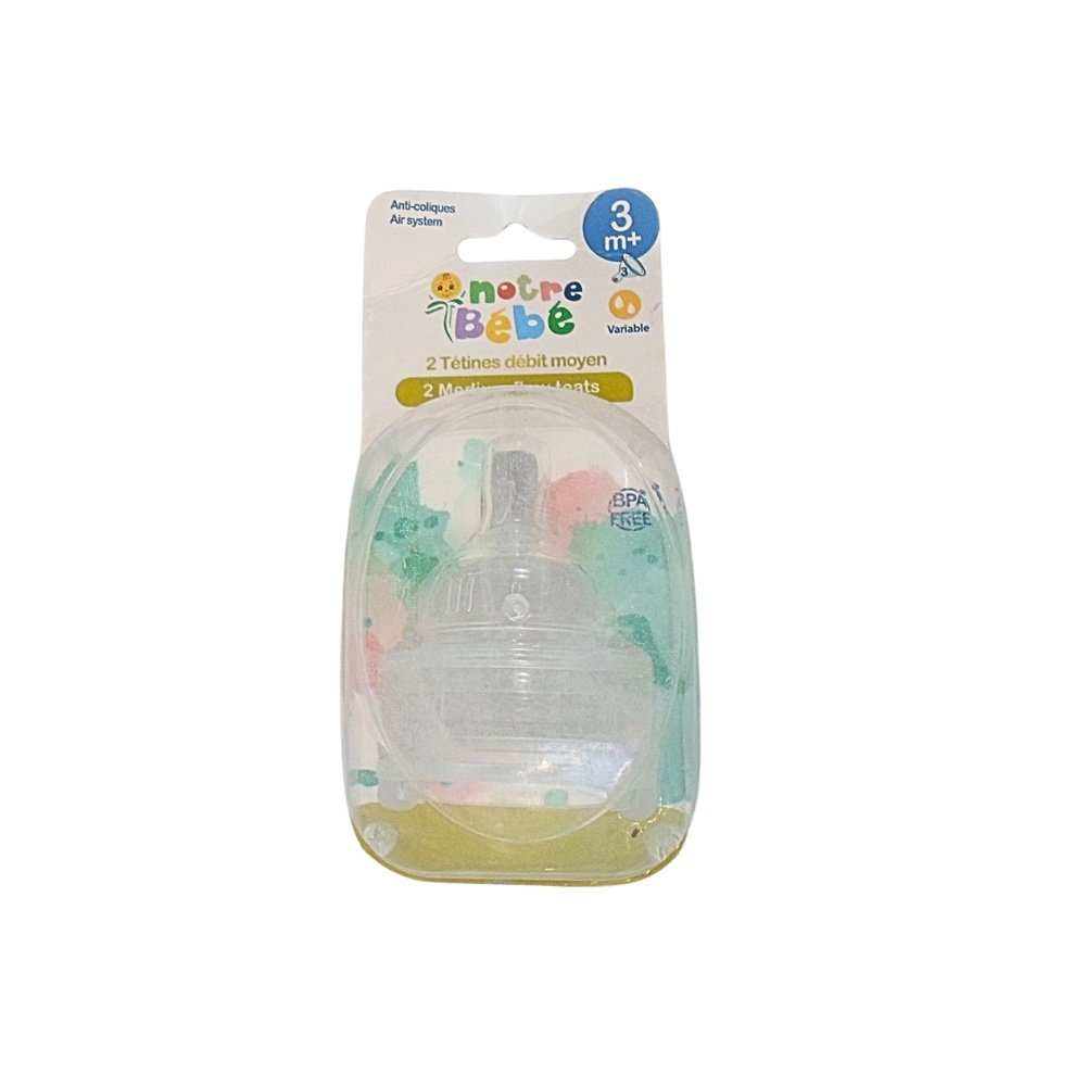 NOTRE BEBE – 2 Tetines Debit +6m Variable