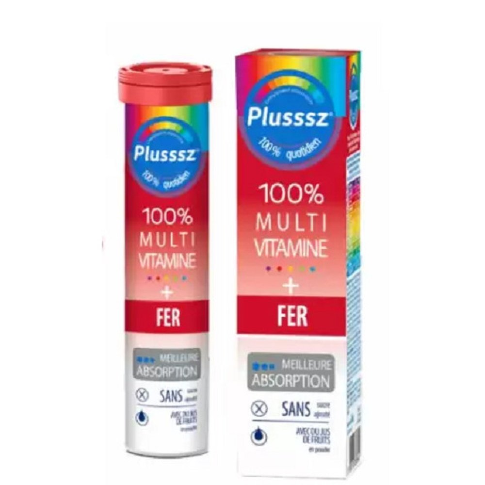 PLUSSSZ – Multivitamine + Fer 100% 20cps