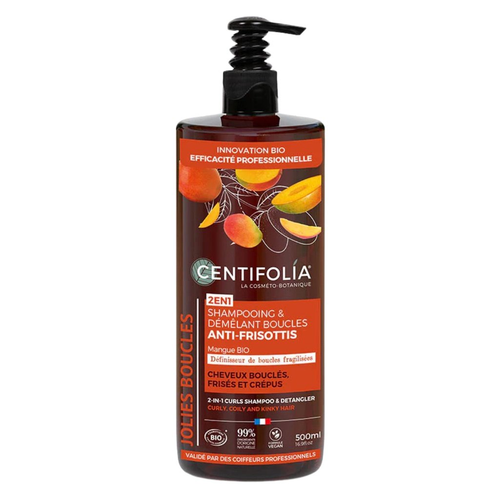 CENTIFOLIA – Shampoing et Demelant Boucles Anti-Frisottis – 500ml