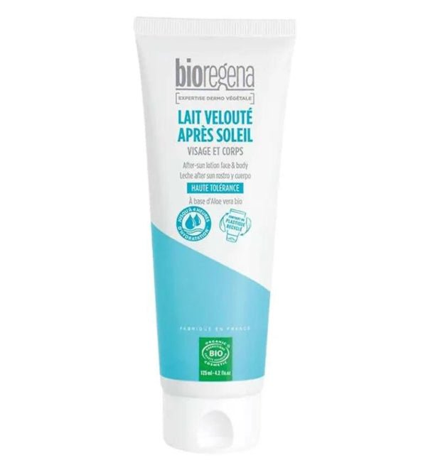 BIOREGENA LAIT VELOUTE HAUTE TOLERANCE APRES SOLEIL VISAGE ET CORPS 125 ML
