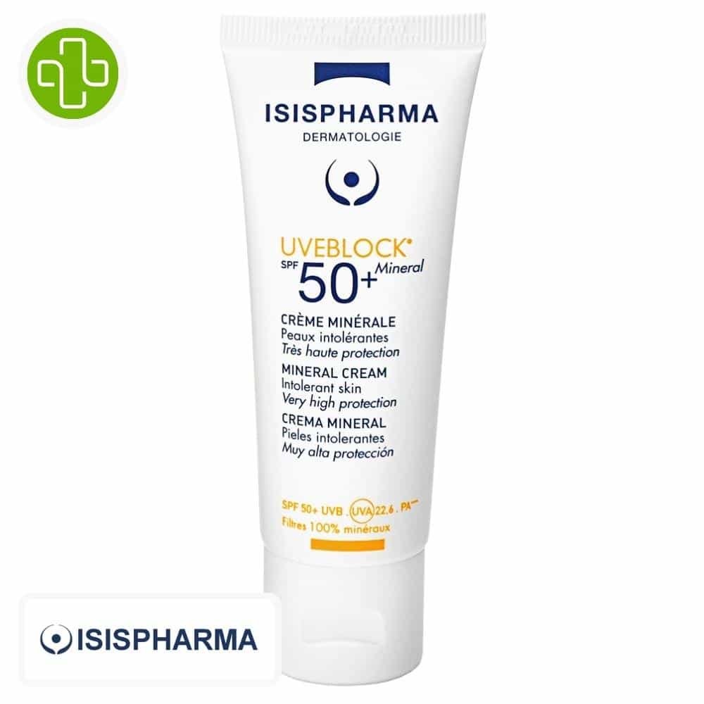 ISISPHARMA UVEBLOCK Creme minerale invisible spf 50+