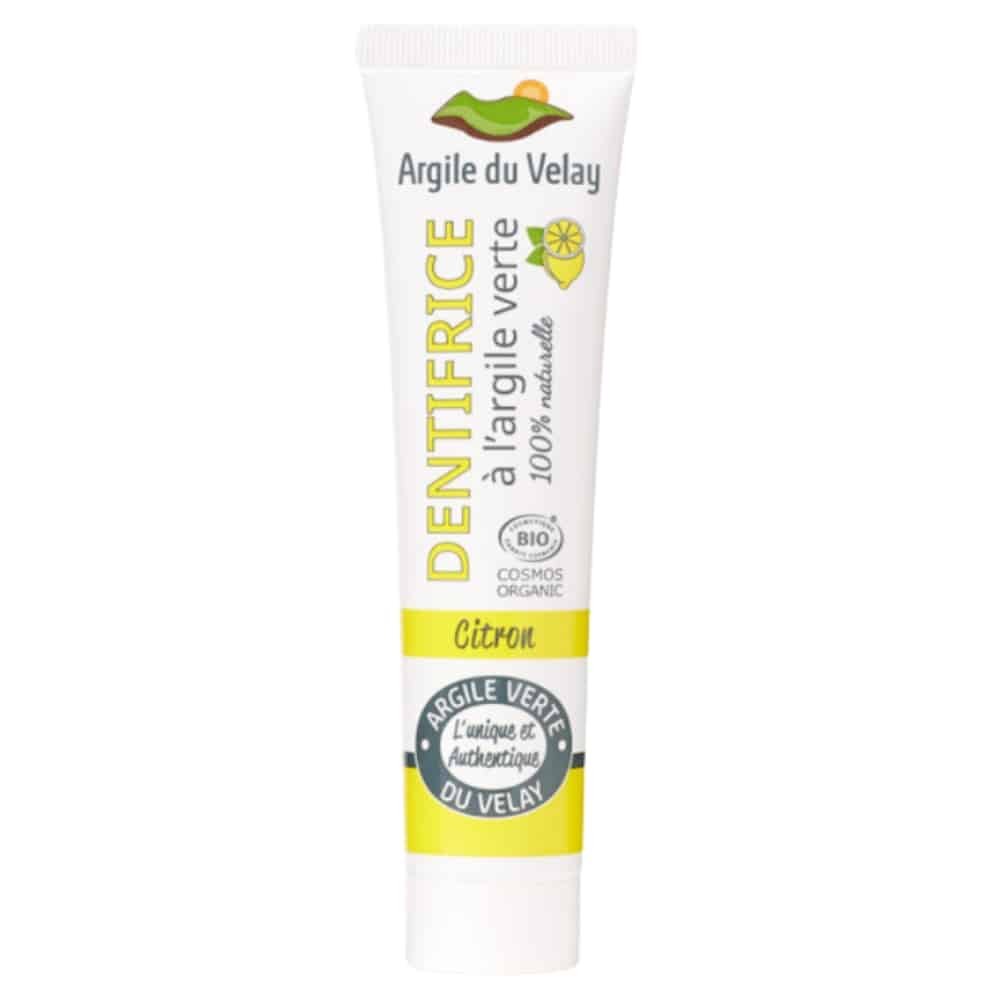 VELAY – Dentifrice a L'argile Verte Gout Citron Bio – 75ml