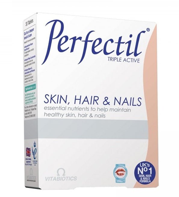 Vitabiotics Perfectil Triple Action Peau Cheveux et Ongles 30 COMPRIMES