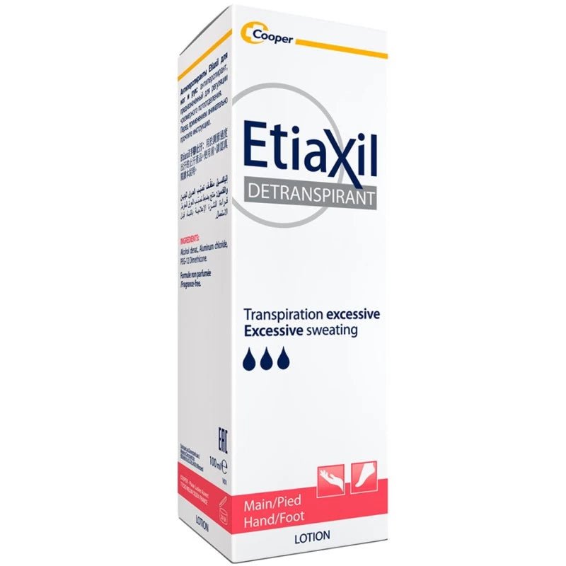 Etiaxil Détranspirant Extrême Peaux Normales Lotion Mains et Pieds 100 ml