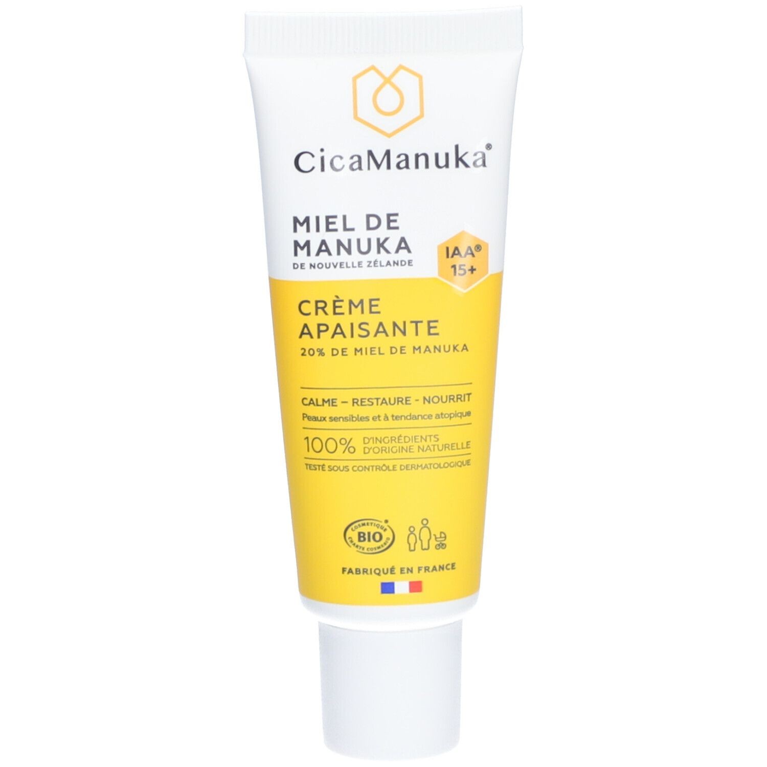 CICAMANUKA MIEL DE MANUKA IAA15+ CREME APAISANTE PEAUX SENSIBLES 40ML