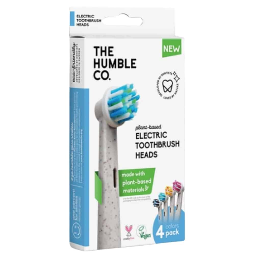 The Humble Co. HUMBLE – Tetes Brosse a Dents Elecrtrique Plantes Based X4
