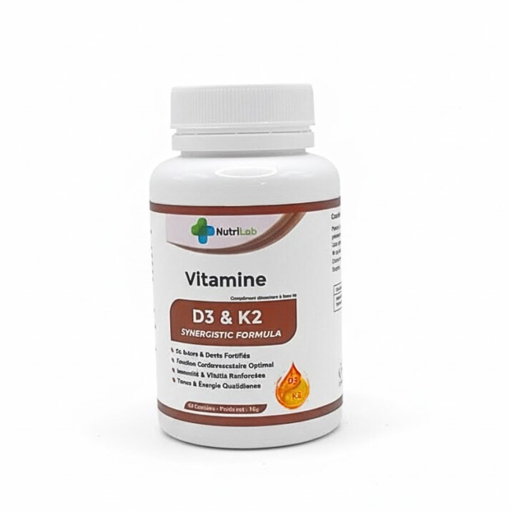 NUTRILAB Vitamine D3+K2 60 Capsules