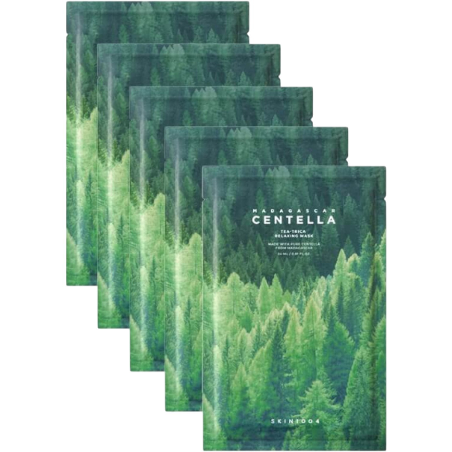 SKIN1004 MADAGASCAR CENTELLATEA TRICA RELAXING MASK x 5 UNITES