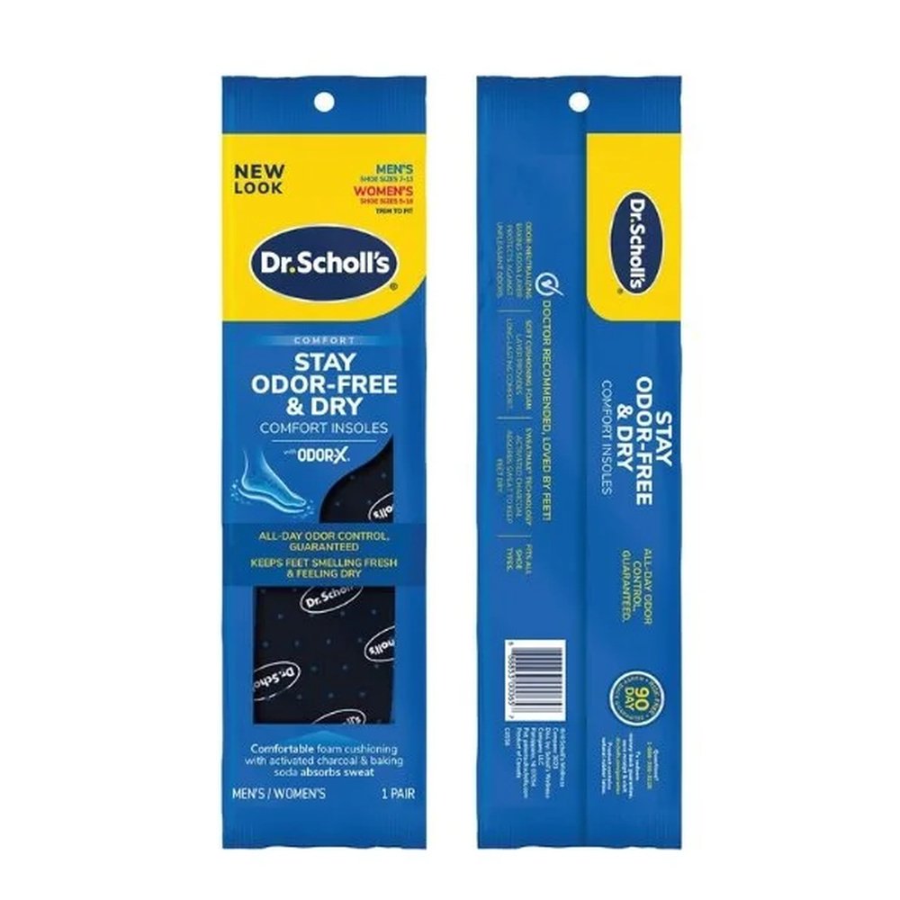 DR SCHOLLS – Comfort Stay Odor-Free et Dry Insole Unisex C0556
