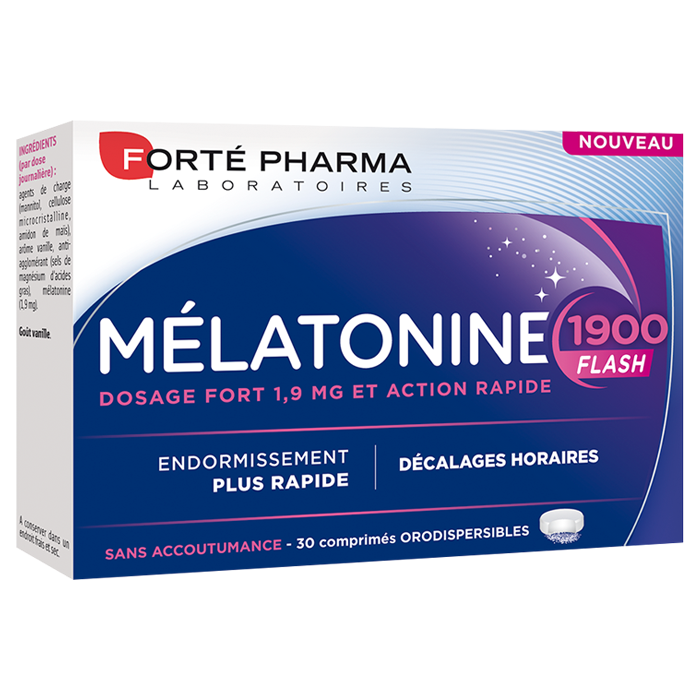 FORTE PHARMA FORTE NUIT MELATONINE 1900 FLASH 30 COMPRIMES
