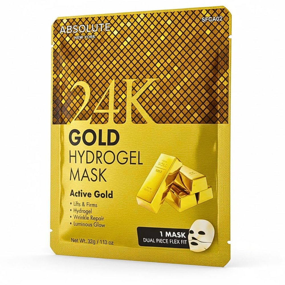 ABSOLUTE NEW YORK – Gold Hydrogel Mask