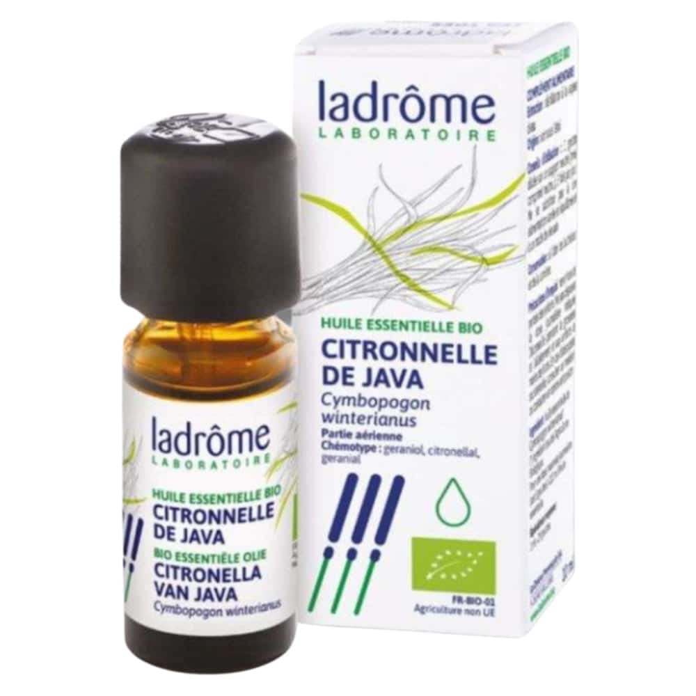 Ladrome Huile Essentielle Citronnelle de Java 10 ml