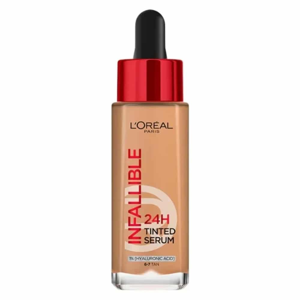 L'OREAL PARIS – Infaillible Fond de Teint Serum Teinte 6-7 Tan 24h – 30ml