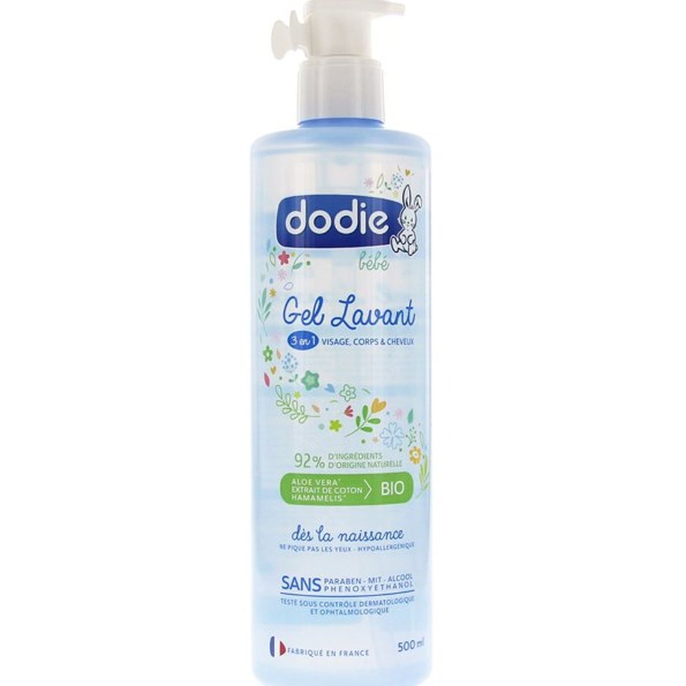 DODIE – Gel Lavant 3 en 1 Flacon Pompe – 500 ml