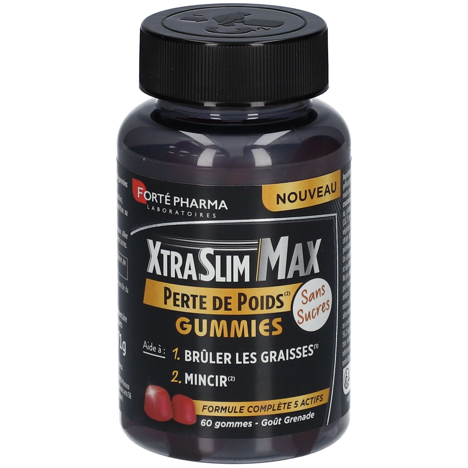 FORTE PHARMA XTRASLIM MAX PERTE DE POIDS GUMMIES GOUT GRENADE 60 GOMMES