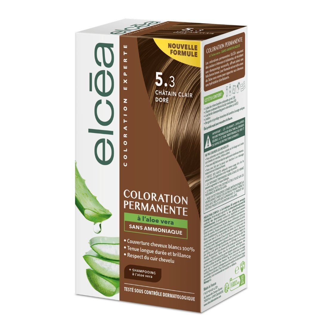 Elcea Coloration Châtain Clair Doré 5.3