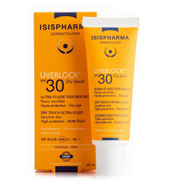 Isispharma Uveblock Ultra-Fluide Touché Sec SPF30 40 ml