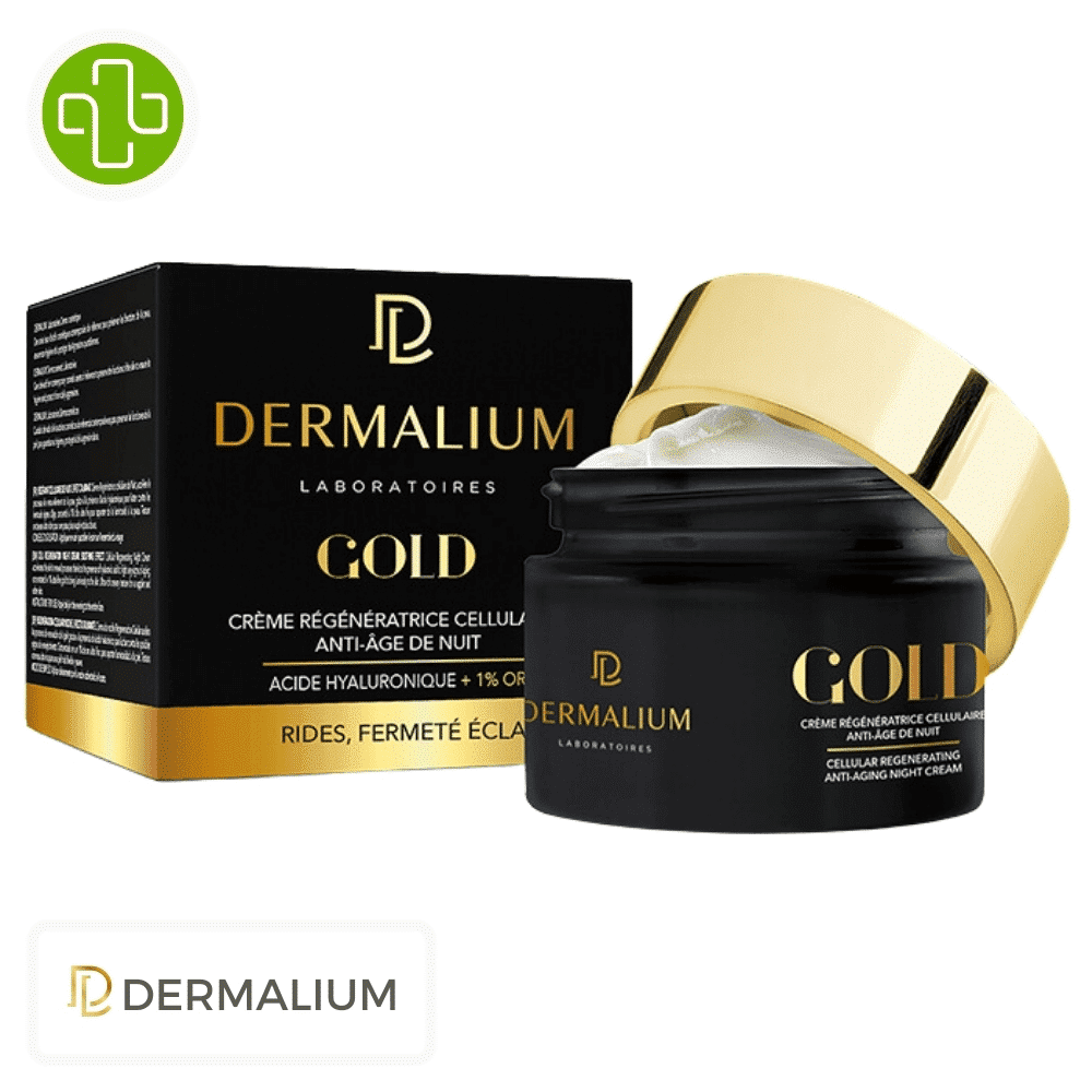 Dermalium Gold Crème Régénératrice Cellulaire Anti-Âge De Nuit 50ml