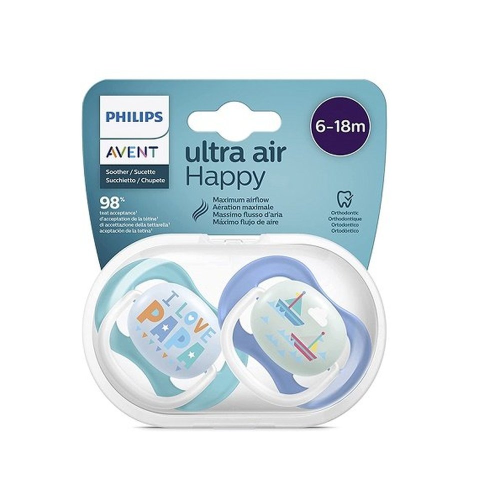 AVENT – Sucette Ultra Air 6-18mois Garcon