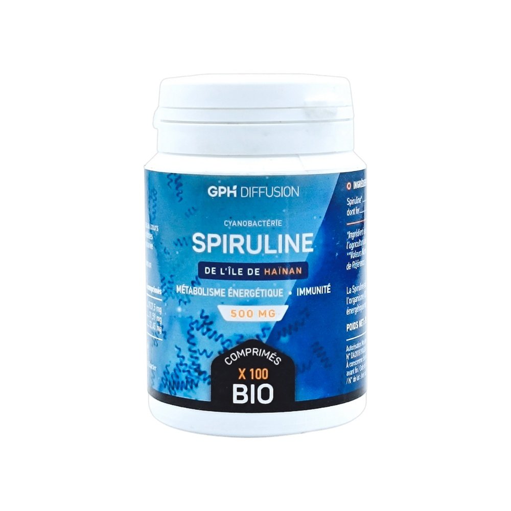 GPH DIFFUSION – Spiruline Bio – 100 Comprimes