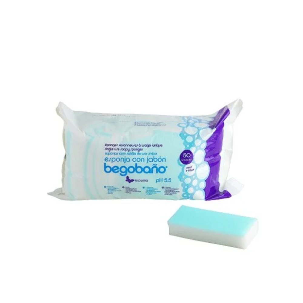 Begobano Éponge Savonneuse 7.5*12 cm 50 unités