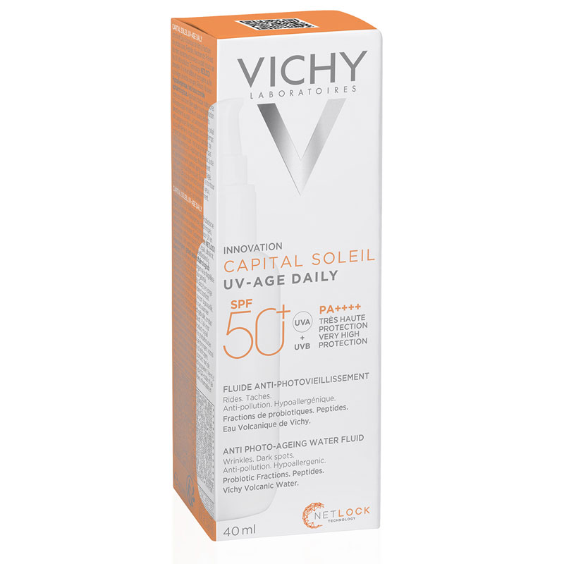 VICHY CAPITAL SOLEIL UV AGE DAILY SPF 50 FLUIDE ANTI PHOTOVIEILLISSEMENT 40 ML