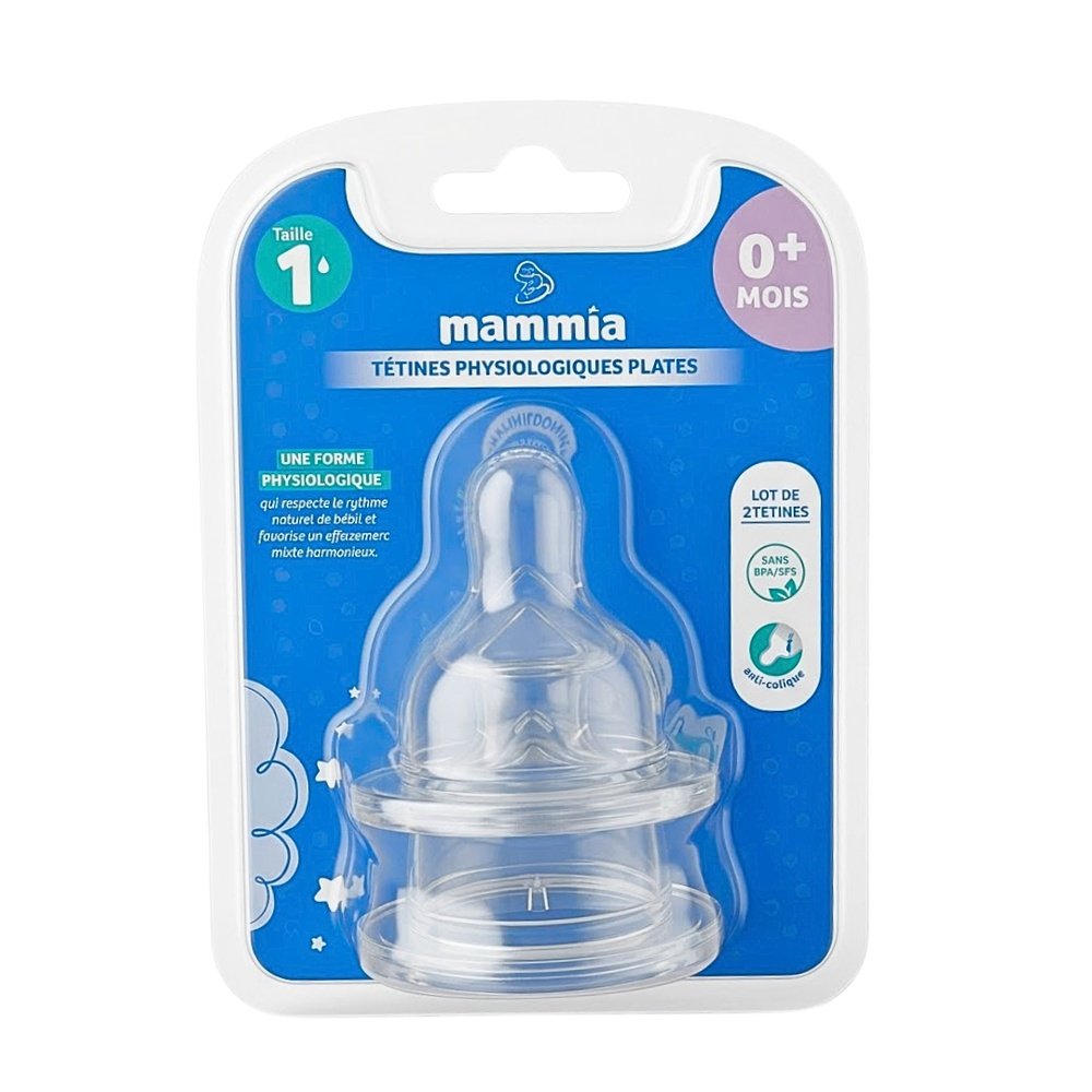 MAMMIA – Paire de Tetines Plates Physiologique 6mois+