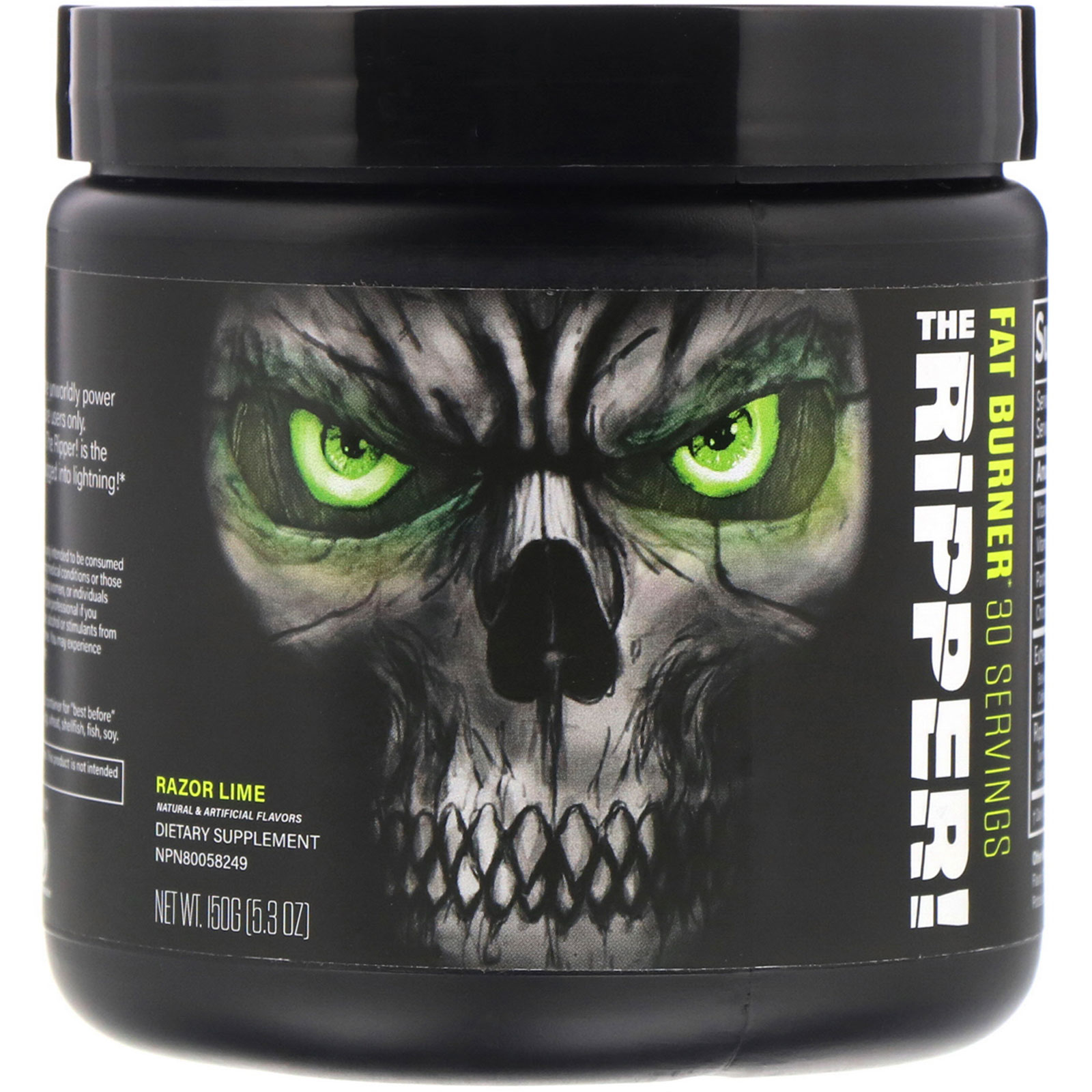 JNX SPORTS THE RIPPER FAT BURNER SHRED RAZOR LIME 153 G