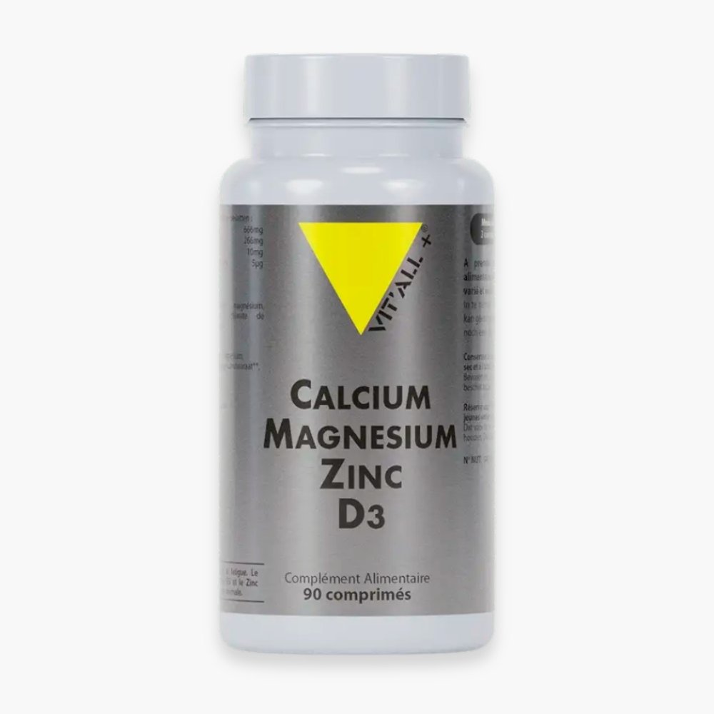 Vit’all+ Calcium Magnésium Zinc D3 90 Comprimés