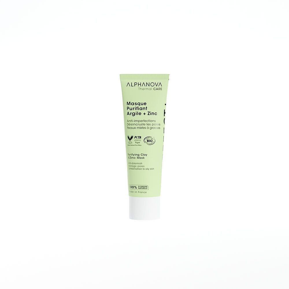 ALPHANOVA – Masque Purifiant Argile+Zinc – 50ml