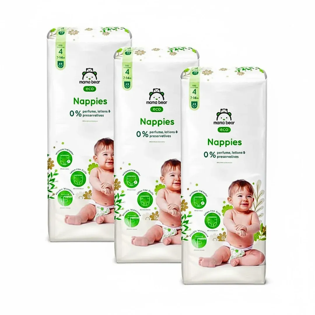 MAMA BEAR – Couches Taille 4 7-14 Kg
