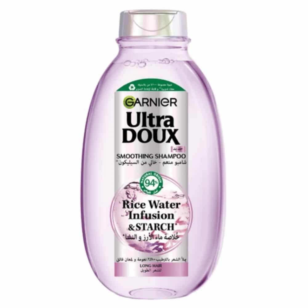 GARNIER ULTRA DOUX SHAMPOOING LISSANT A L'EAU DE RIZ ET A L'AMIDON 400ML