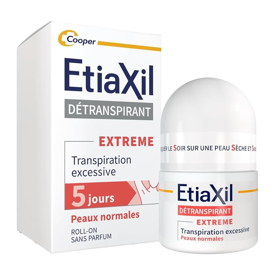Etiaxil Détranspirant Extrême Peaux Normales Aisselles Roll-on 15 ml