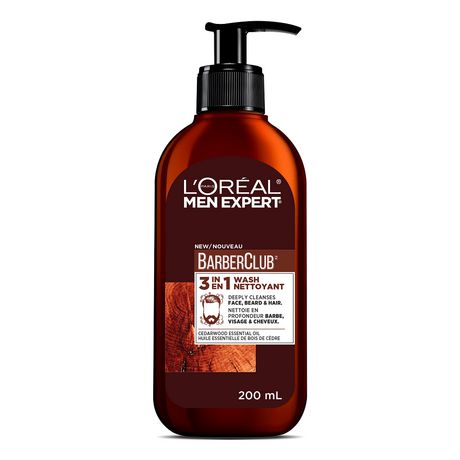 L'OREAL MEN EXPERT BARBER CLUB 3 EN 1 GEL NETTOYANT 200ML