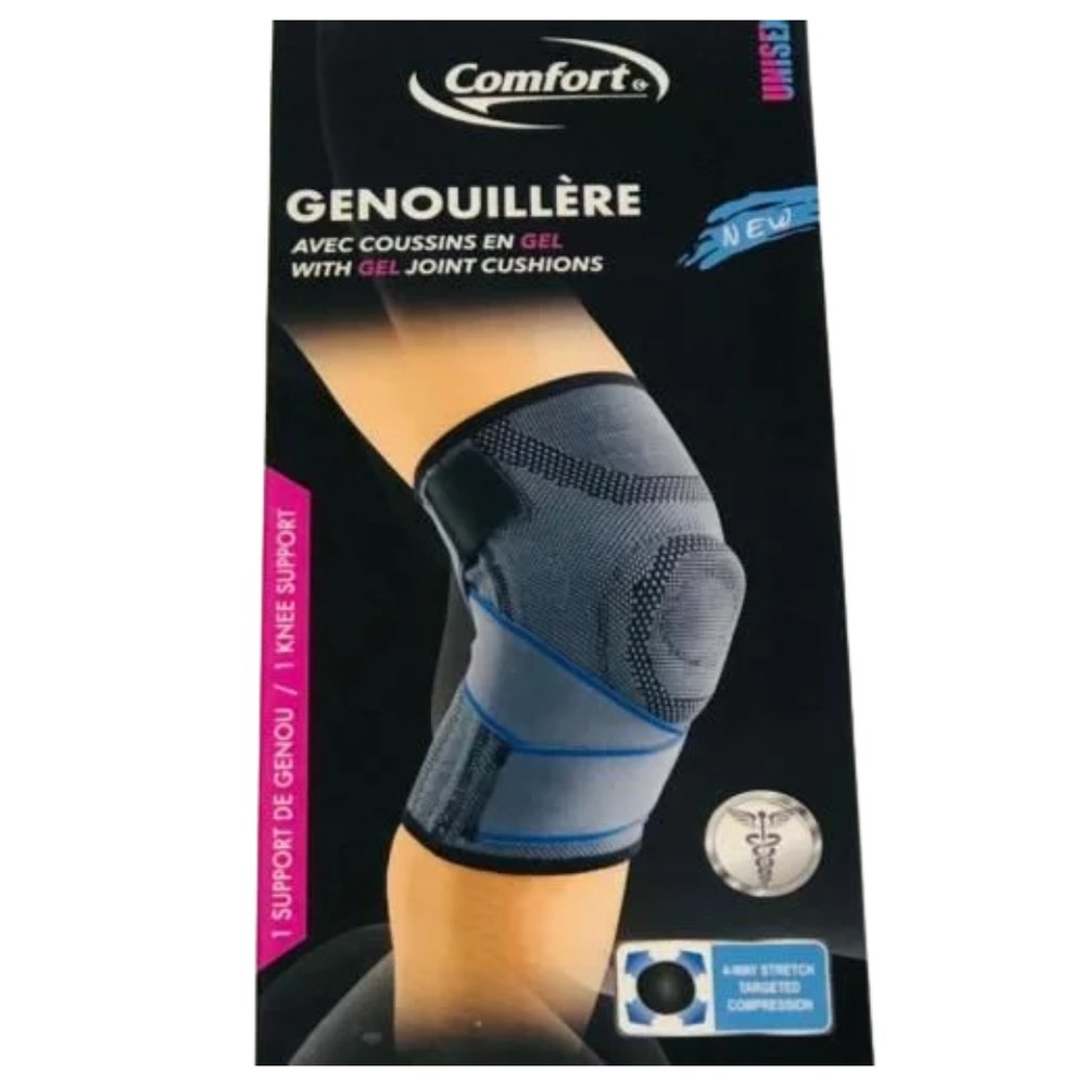 COMFORT – Genouillere Starpping Noir Medium-Large