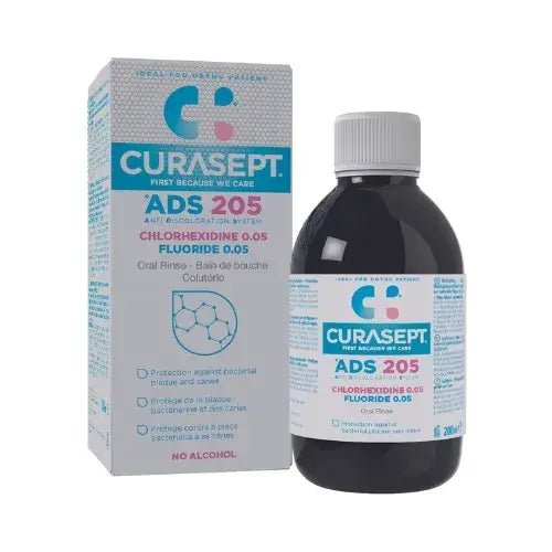 Curasept Ads 205 Bain de Bouche 0,05% Chx + 0,05% F 200 ml