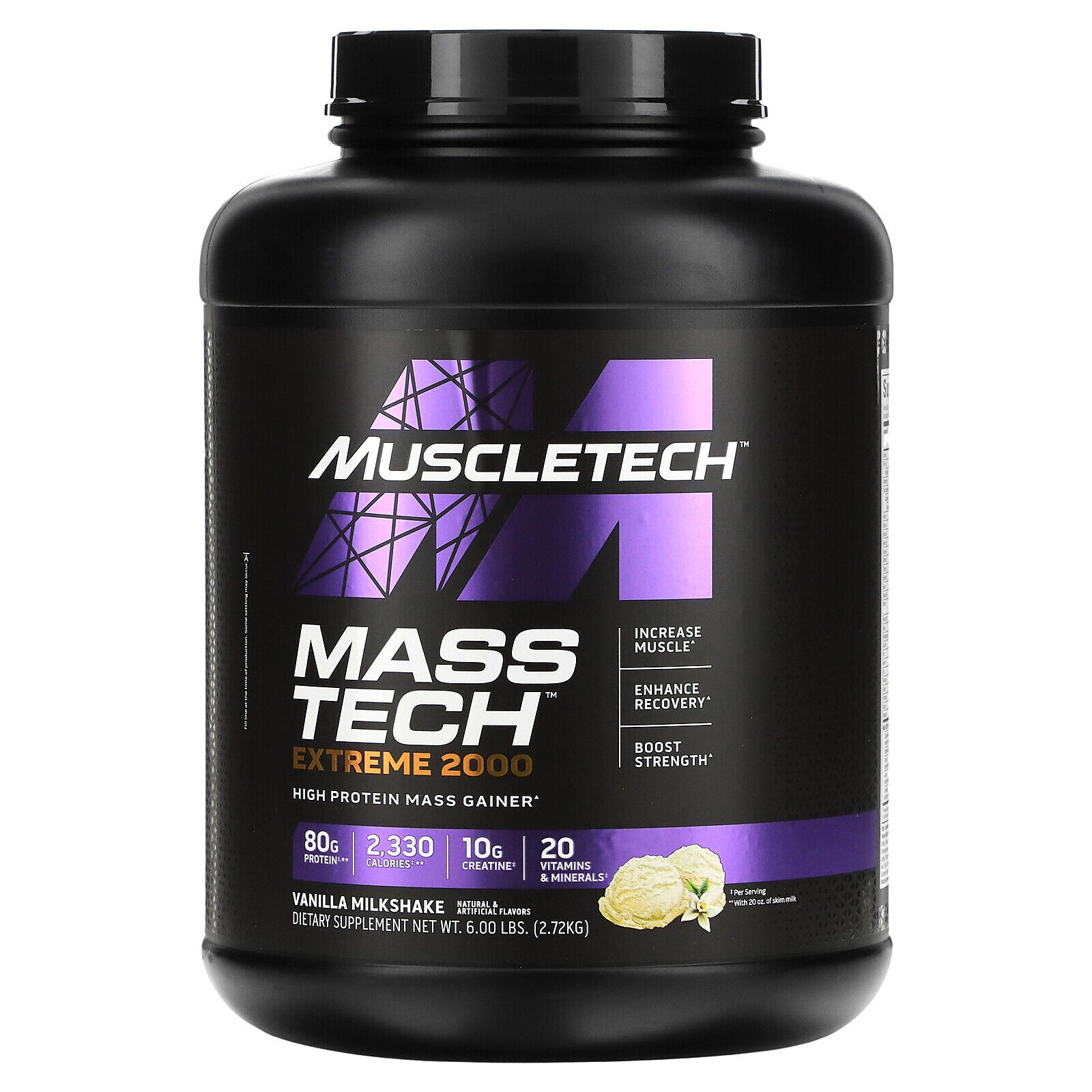 MUSCLETECH MASS TECH EXTREME VANILLA FLAVOR 2.72 KG