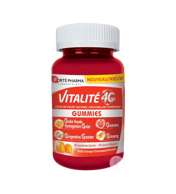 Forté Pharma Vitalité 4G Gummies goût orange – 60 gommes