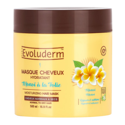 EVOLUDERM Masque Cheveux Monoï A La Folie 500ml