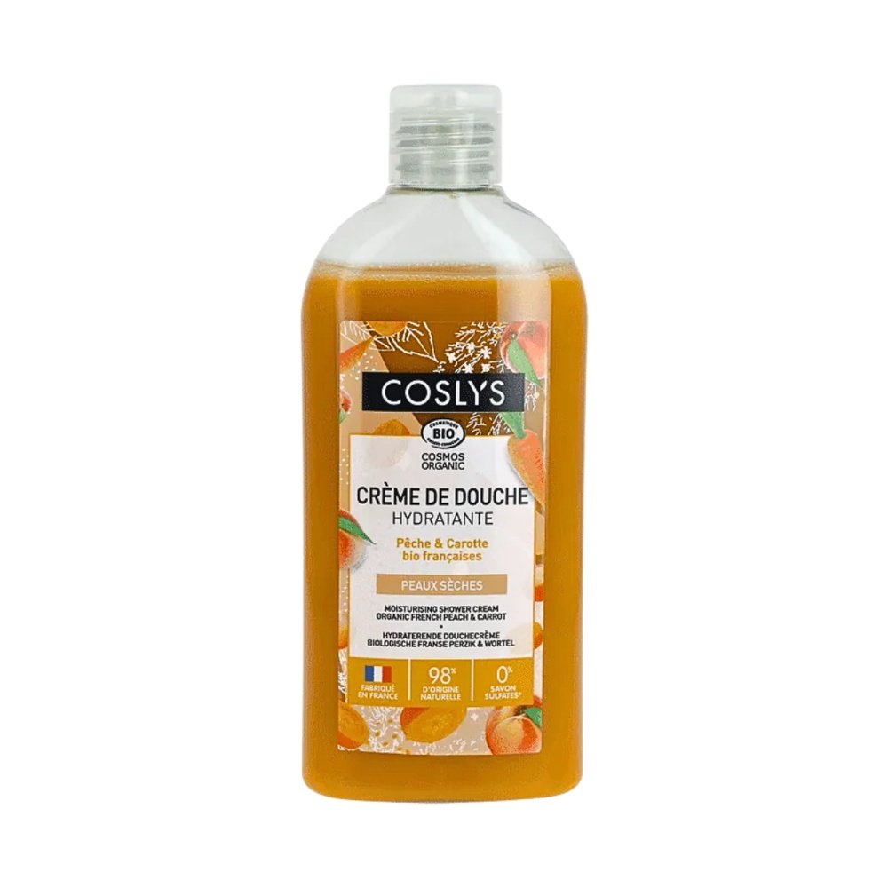 COSLYS – Creme Douche Hydratante Peche Carotte – 250ml