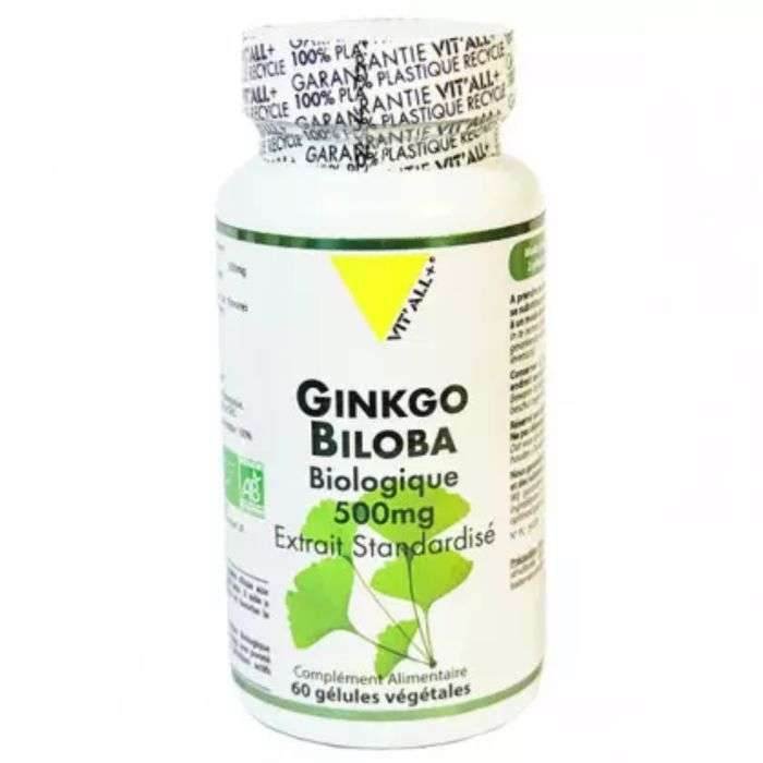 Vit'all+ Ginkgo biloba biologique 500 mg