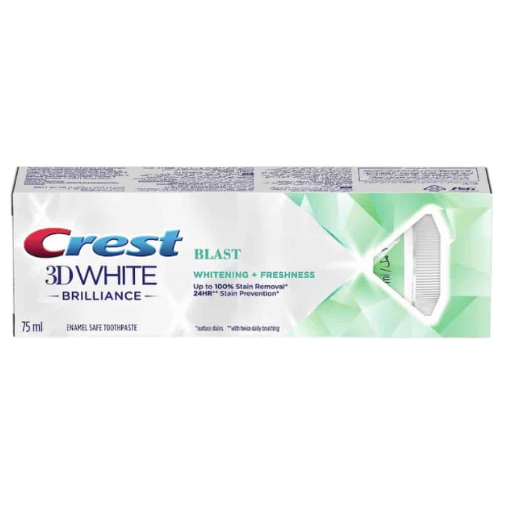 CREST – 3d White Brillance Blast Blancheur et Fraicheur – 75ml