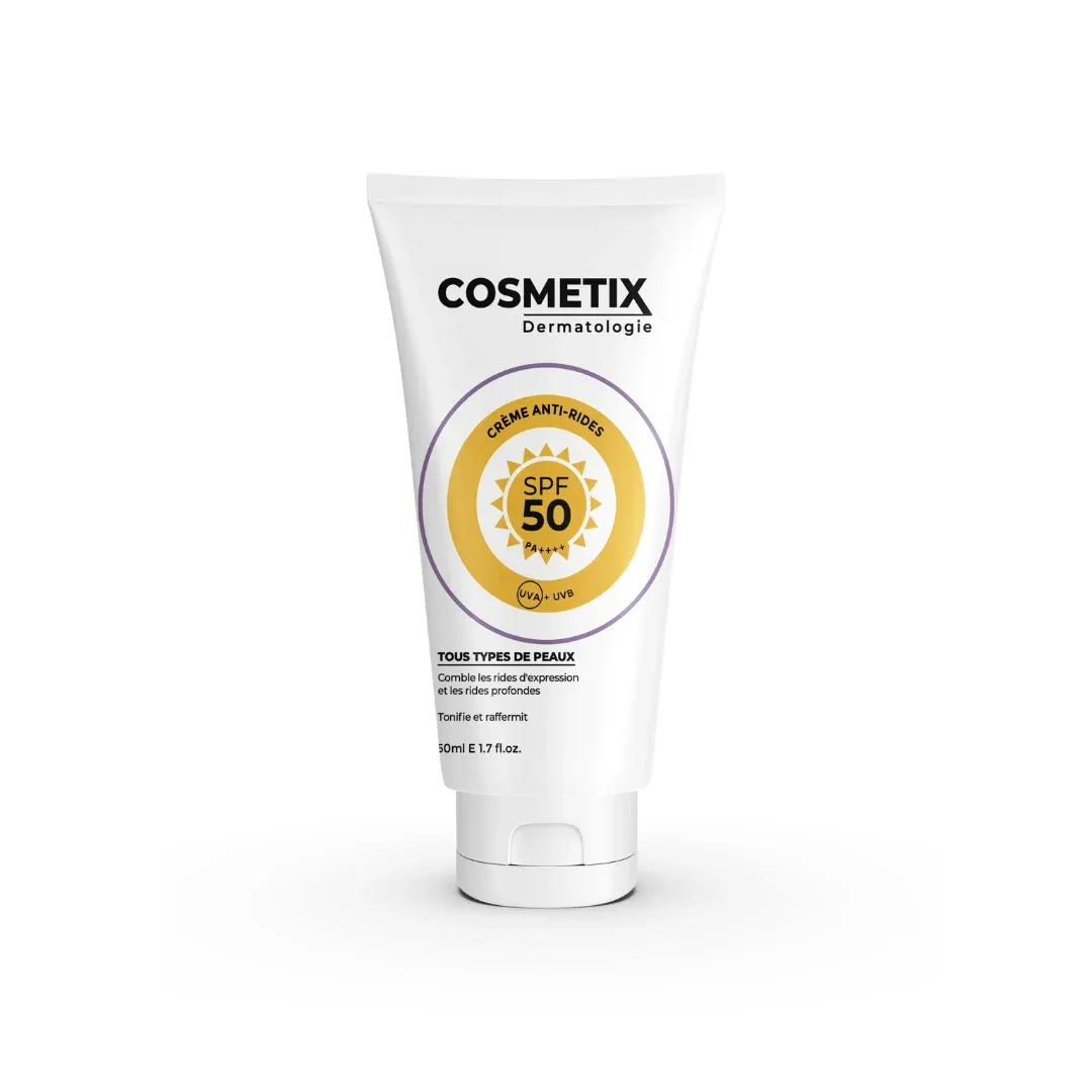 COSMETIX – Soin 2en1 Creme Anti-Rides SPF50 – 50ml