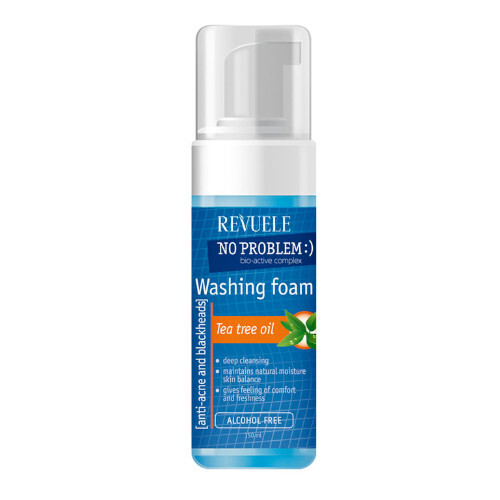 REVUELE NO PROBLEM MOUSSE NETTOYANTE HUILE ARBRE A THE 150ML
